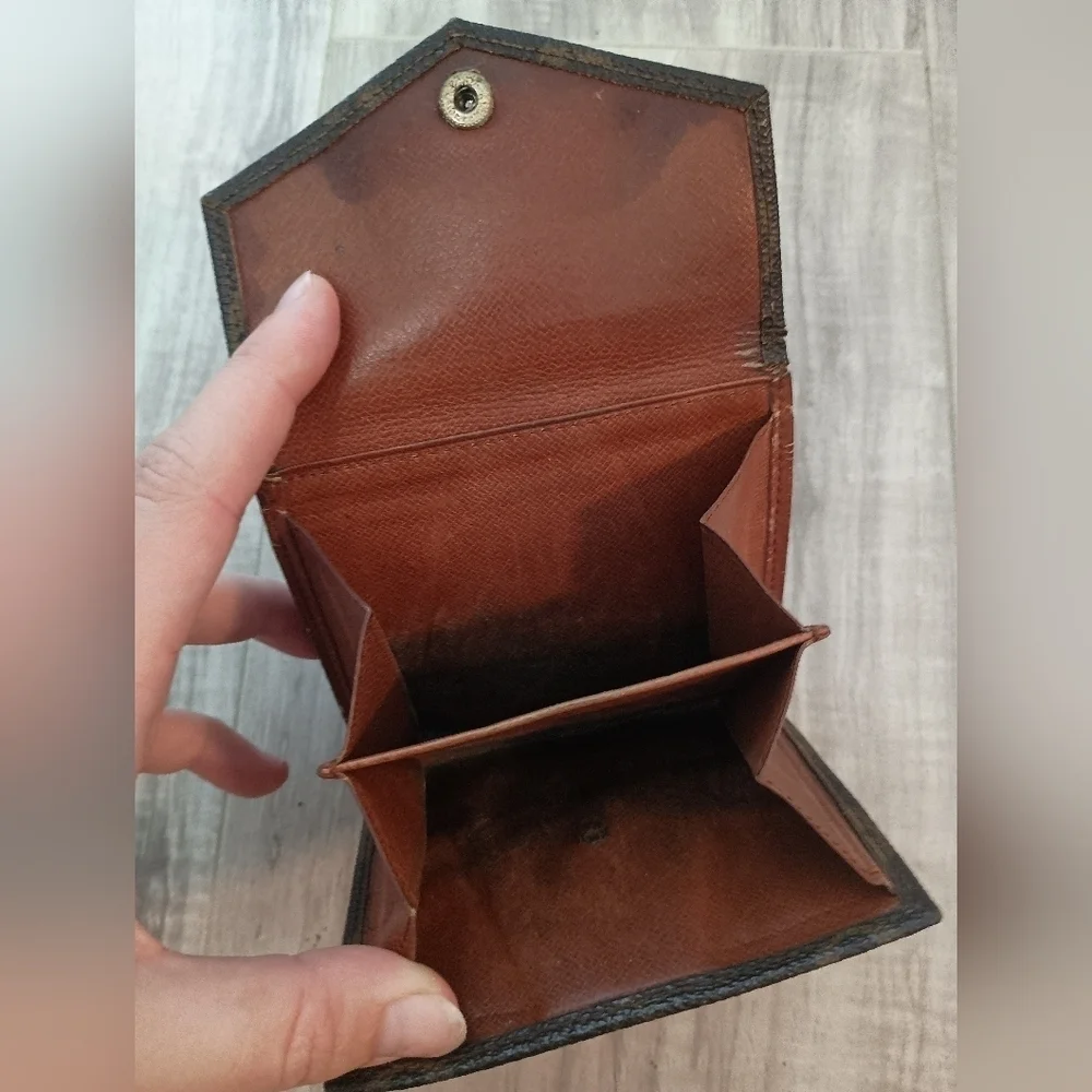 Louis-Vuitton Bifold Wallet Brown Authentic